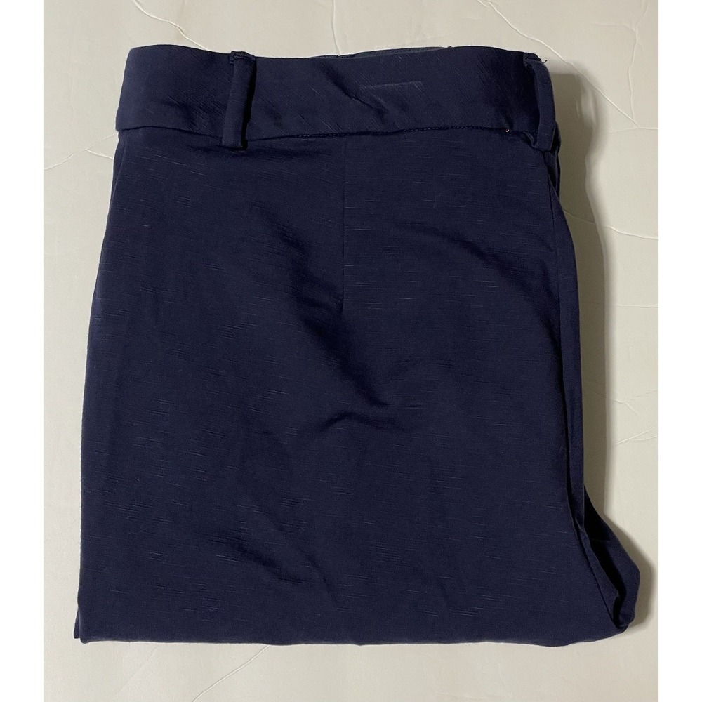 Lilly Pulitzer Navy Blue Dress Pants Slacks Size 6 Stretch Knit Ankle Length